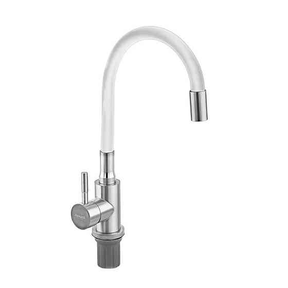 Кухонний змішувач Armata SUS-011 REFL.WHITE з силіконовим виливом з нержавіючої сталі (CH6562) Харків