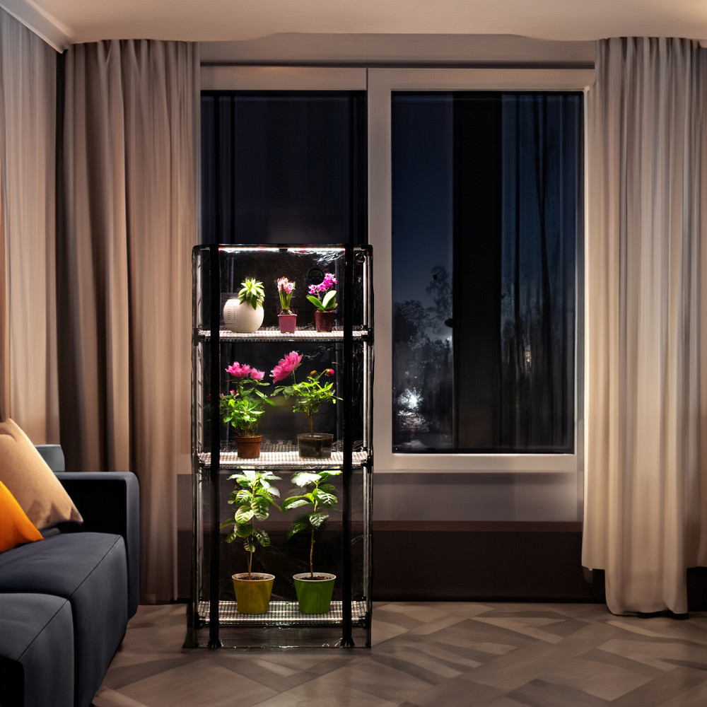 Міні-теплиця з фіто світлом для дому Sezam XL + 3 вентилятори + таймер Борисполь - изображение 3