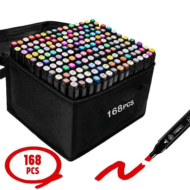 Спиртовые маркеры sketchmarker Touch, Маркеры sketchmarker для рисования, Набор для скетчинга LG-56 Львов - изображение 11