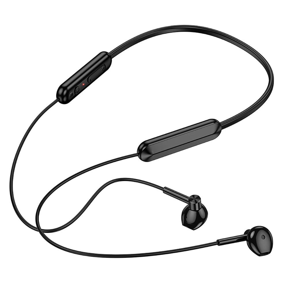 Беспроводные спортивные наушники BOROFONE BE70 Light neck-hanging BT earphones obsidian black Одесса - изображение 3