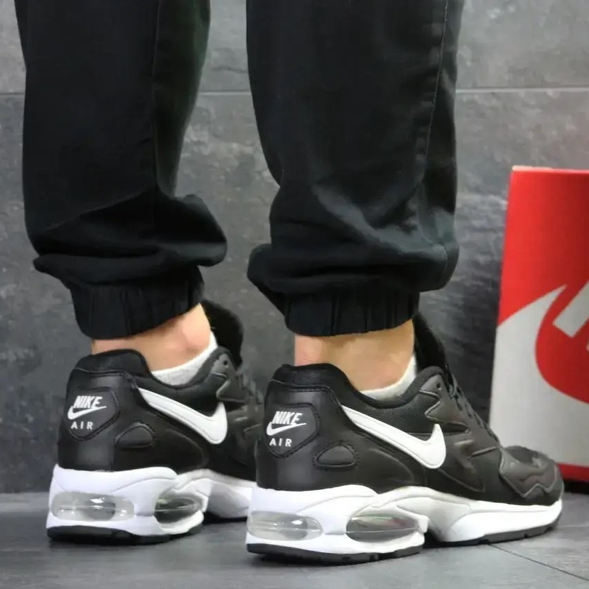 Чоловічі Чорні Термо Кросівки Nike 90 Air Max 2 Шкіряні Найк Єврозима (розміри: 42,43,44) Відео Огляд Дніпро - фото 5