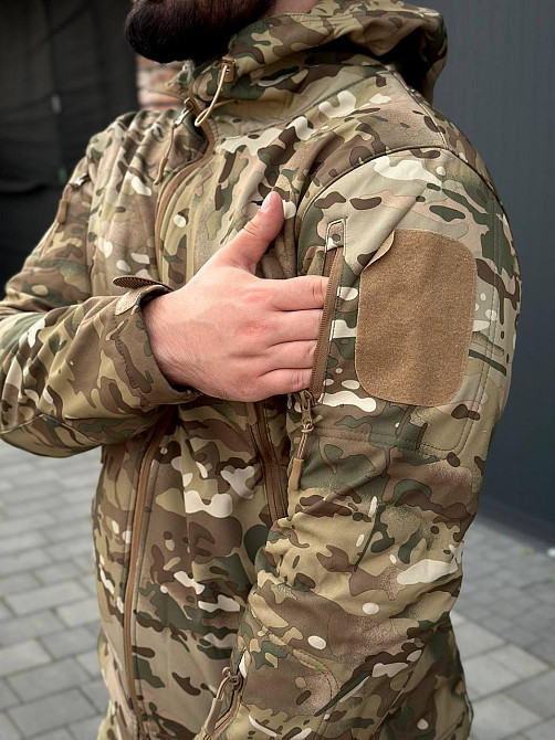 Штурмовий костюм мультикам для військових, демісезонна форма ЗСУ, софтшелл комплект штани куртка Львів - фото 5