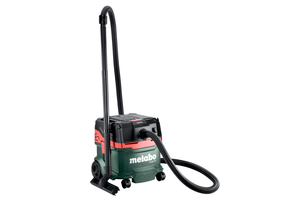 Профессиональный пылесос Metabo AS 20 L PC : 1200 Вт, 20 л, 225 мбар, 4200 л/мин., сухое, влажное, 3500 см2 Киев - изображение 2
