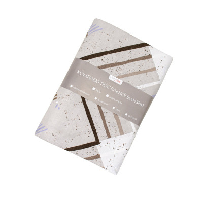 Постільна білизна Home Line Захопленість бузково-бежевий, бязь, полуторний (181395) Вінниця - фото 2