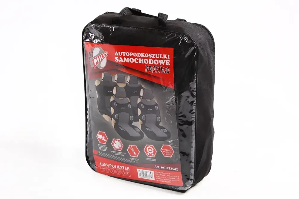 Чехлы на сидушки майки Milex Prestige  серые (3 шт.) Винница - изображение 4