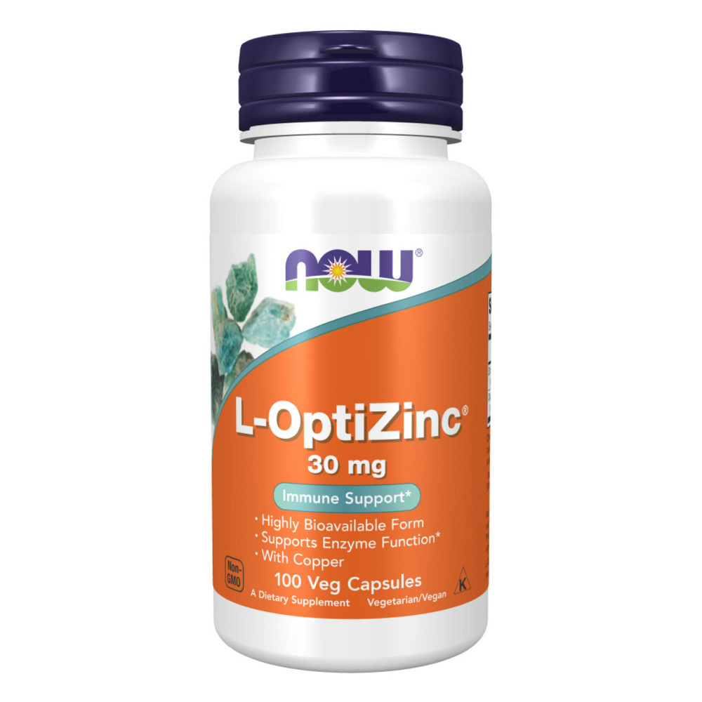 ОптиЦинк Now Foods L-Optizinc 30mg 100 vcaps Киев - изображение 1