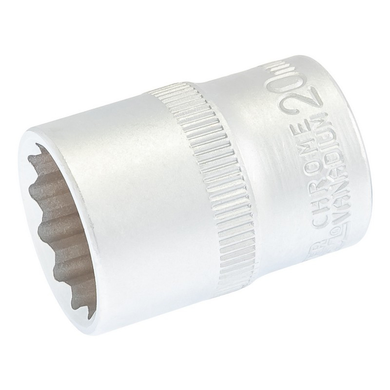 MASTERTOOL Головка торцева MASTERTOOL 12-гранна ½" 20 мм L 40 мм CrV 78-0620 Коломыя - изображение 1