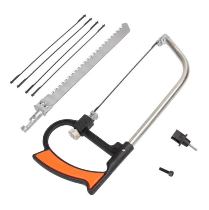 Багатофункціональна ножівка, лобзик по дереву та металу TV One ручний набір з полотнами Одеса - фото 3