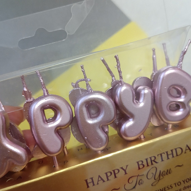 Свеча для торта буквы happy birthday Киев - изображение 2