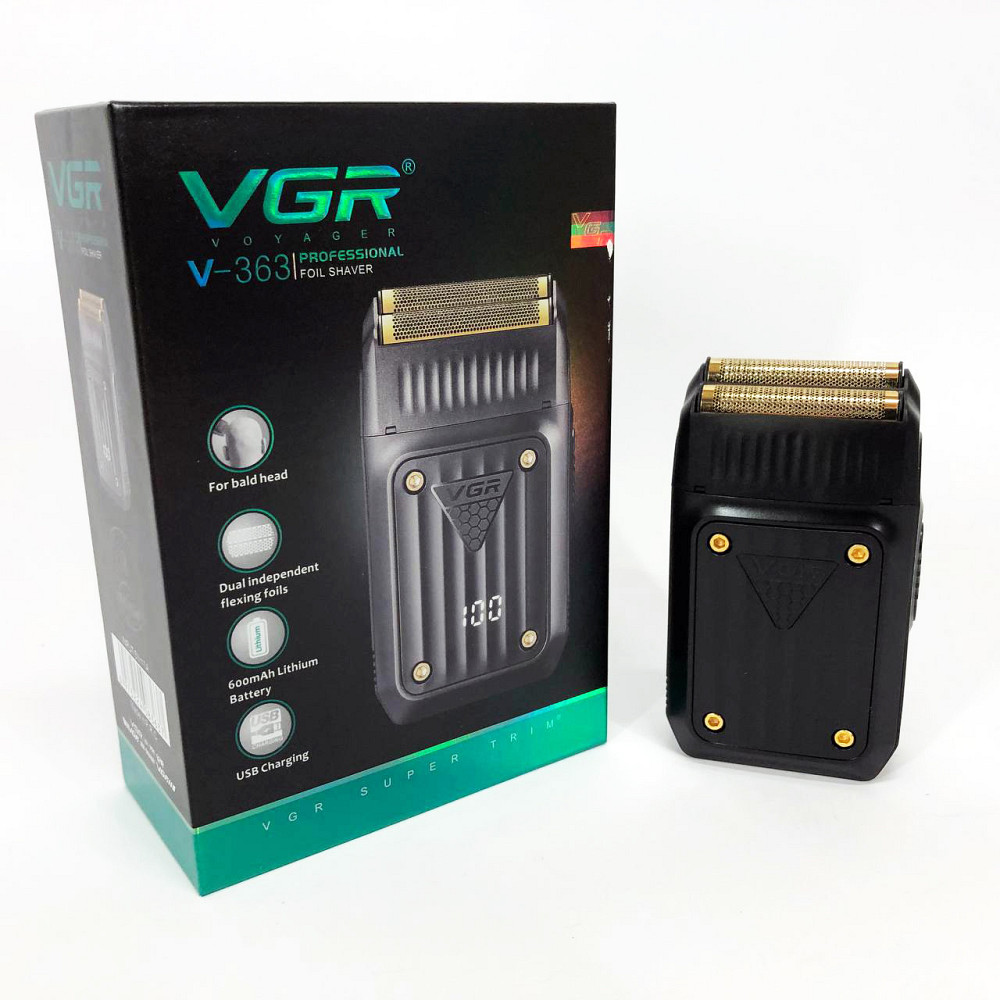 Компактна електробритва чоловіча VGR V-363, Електробритва для професійного гоління AN-52 Львів - фото 12