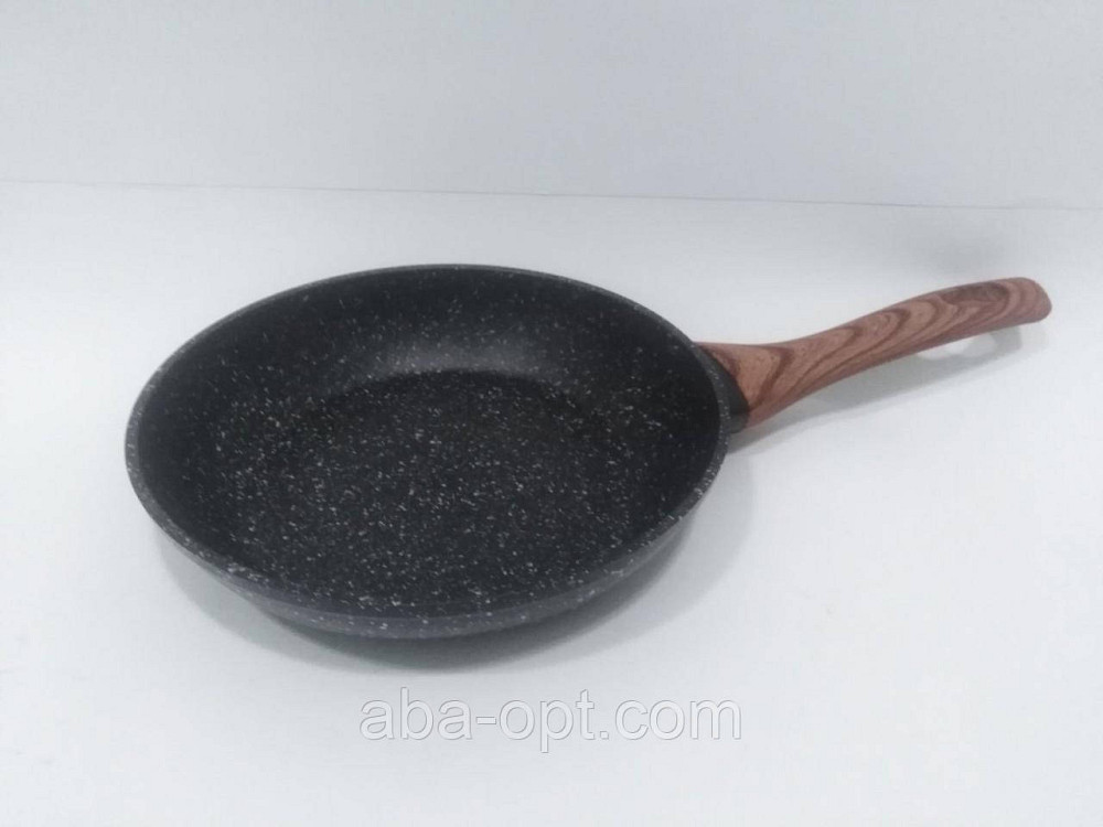 Сковорода гранитное антипригарное покрытие з коричневою ручкой Ø 20 см (шт).Aba-Opt Одесса - изображение 1