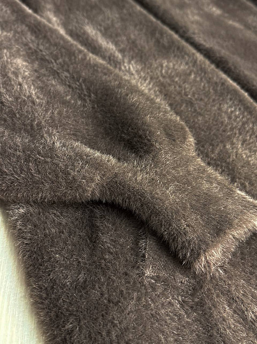 Кардиган жіночий Fancy Matinee 30740 ангора довгий з кишенями, коричневий, one size Київ - фото 2