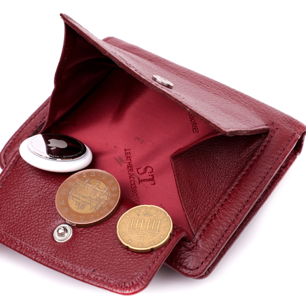 Женский кошелек вертикального типа из натуральной кожи ST Leather 22452 Бордовый Киев - изображение 8