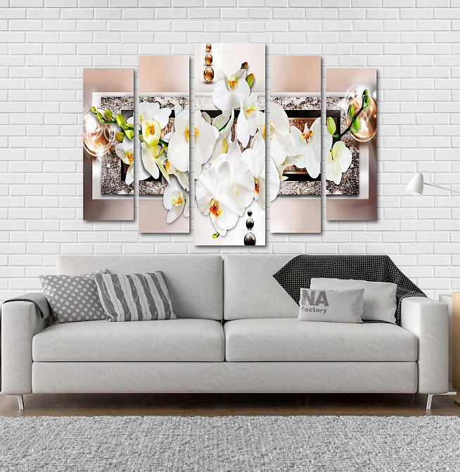 Модульна картина Орхідея Абстракція Art-207_5 Київ - фото 2