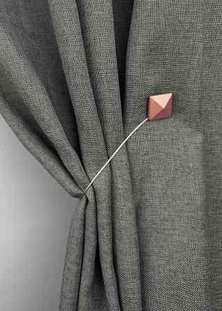 Магніти для штор і гардин Квадрат набір 2 шт Рожеве золото (81-283) Київ