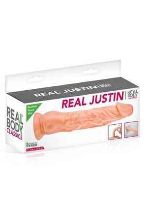 Фаллоимитатор Real Body - Real Justin Flesh, TPE, диаметр 4,2см Sex Aura Киев