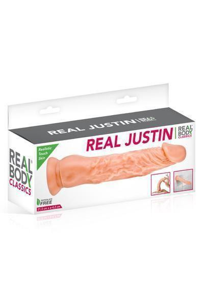Фаллоимитатор Real Body - Real Justin Flesh, TPE, диаметр 4,2см Sex Aura Киев - изображение 4