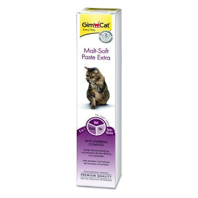 Паста для животных GimCat Malt-Soft Extra для вывода шерсти 50 г (4002064407364/4002064417929) Винница - изображение 1
