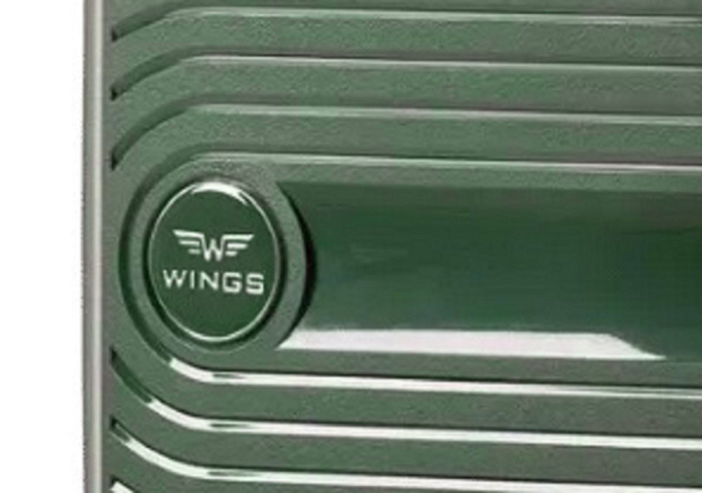 Валіза поліпропіленова WINGS 181-04 мала 55 см зелена Київ - фото 4