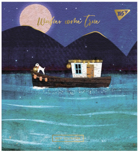 Зошит для записів А5/96 лін. "YES" "Wishes come true" мат. ВДЛ+УФ-виб.+мікроембосінг 766908, шт Київ - фото 1