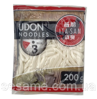 Удон пшеничная лапша свежая Udon Noodles fresh ITA-SAN 200 г (Корея) Харьков - изображение 1
