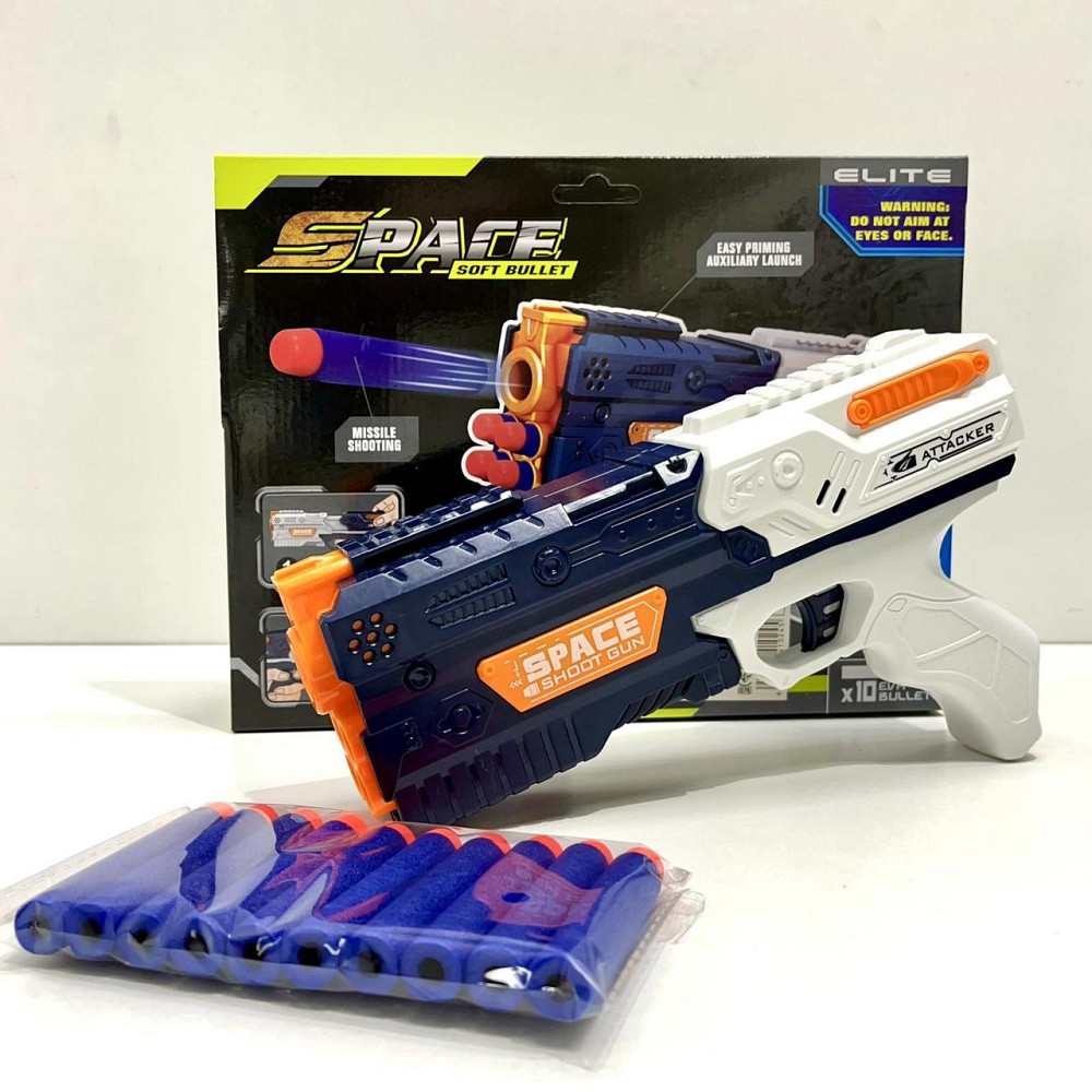 Пістолет помповий 10 м'яких патронів 23см (838B) Чернігів - фото 9