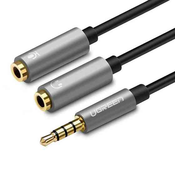 Розвідувач для навушників і мікрофон Ugreen CTIA UG-30619 (Серій) Миколаїв