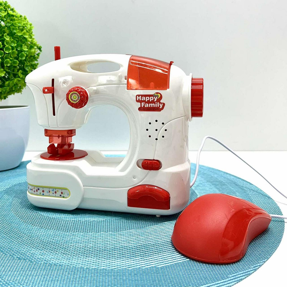 Набір побутової техніки Limo Toy дитячий швейна машинка пральна машинка музика звук світло на батарейках Біло-червоний (LS8234K) Чернігів - фото 9