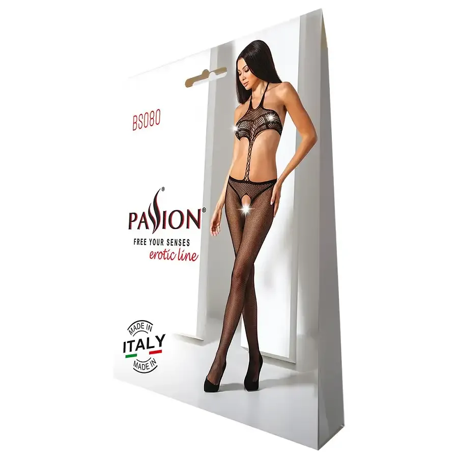 Відкритий бодістокінг Passion BS080 black Львів - фото 9