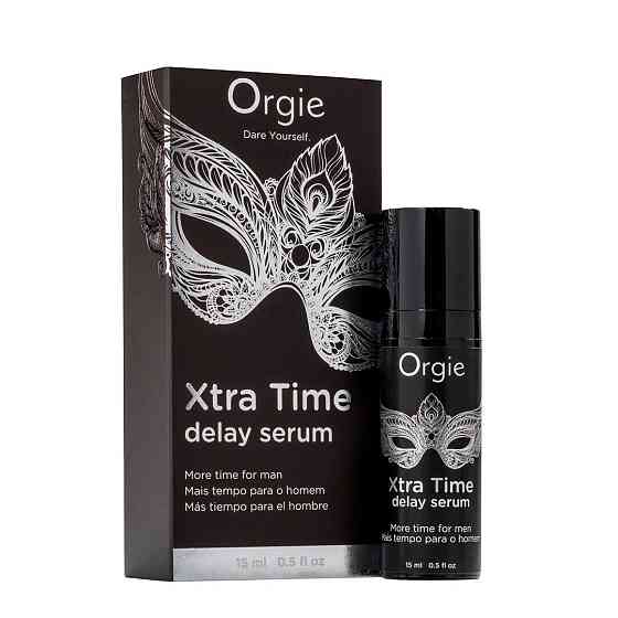Сироватка-пролонгатор Orgie Xtra Time Delay Serum, 15 мл, без анестетиків, на силіконовій основі Sex Aura Київ