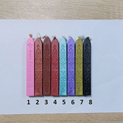 Сургучна свічка з гнотом 5шт, декоративний сургуч віск для печаток Вінниця - фото 2