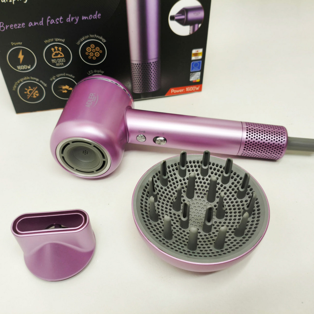 Женский профессиональный фен для укладки волос, Хороший фен для волос электрический с насадками FS-16 Львов - изображение 4