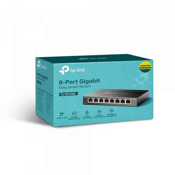 Комутатор TP-Link TL-SG108E, Easy Smart 8 портів 10/100/1000 Мбіт/с (TL-SG108E) Киев