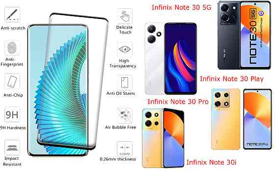 Захисне скло HyperGlass Pro для Infinix Note 30 5G, Note 30 Play, Note 30 Pro, Note 30i – максимальна чутливість та захист Київ