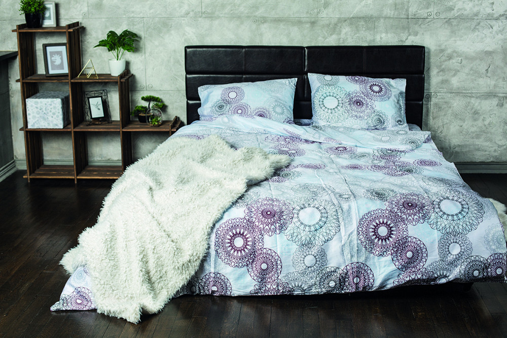 Ecotton Комплект постільної білизни Ecotton двоспальний Сімейний 150х215 см блакитний (19771) Коломия - фото 1