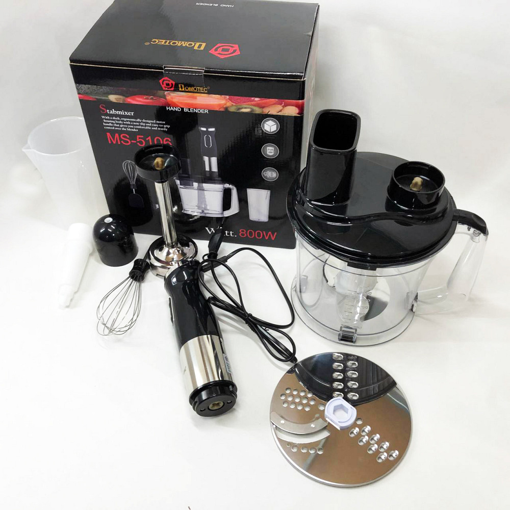 Блендер переносной, Кухонный комбайн металлический, Блендер для приготовления крем-соусов DK-10 Львов - изображение 5