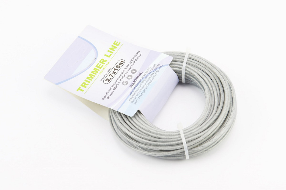 Струна косильна d-2,7mm, 15м "коло", з металевою жилою Київ - фото 1