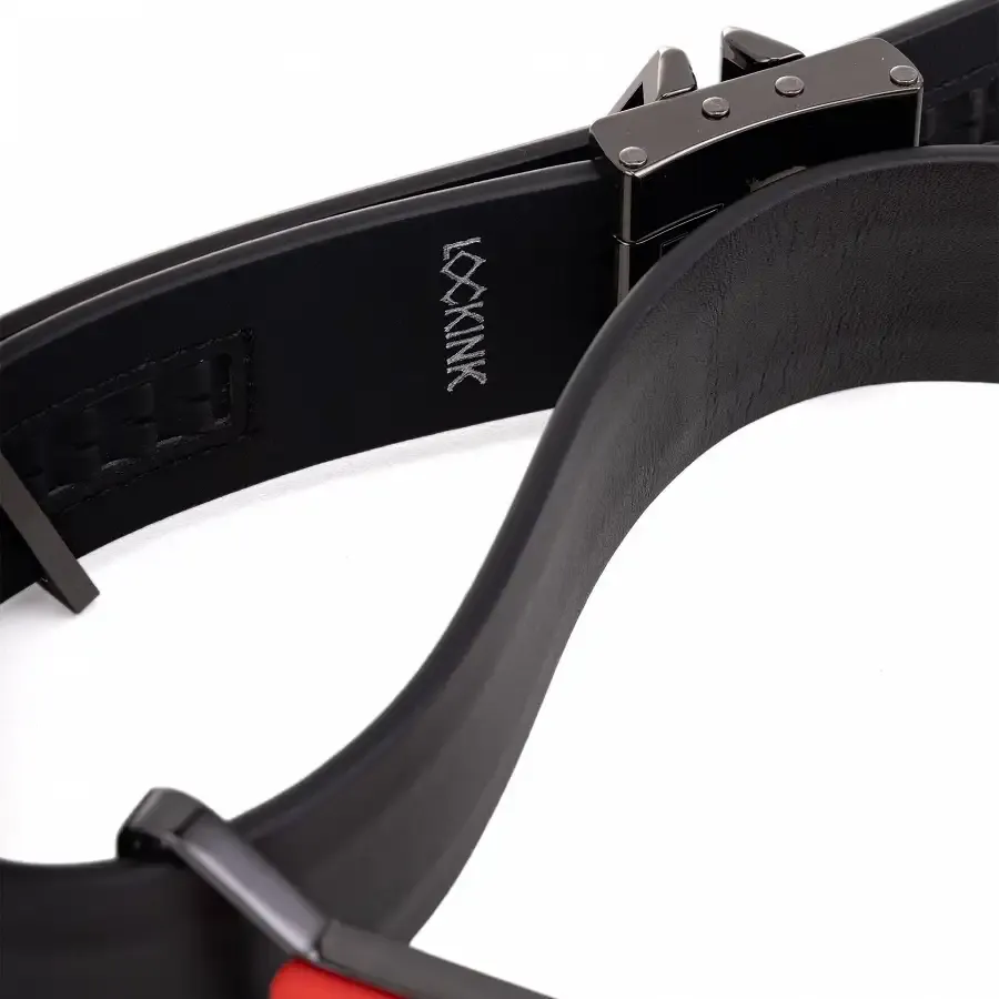 Шкіряний кляп з 2-ма насадками LOCKINK Ball-Gag & Gag-bite Set - Black Львов - изображение 2