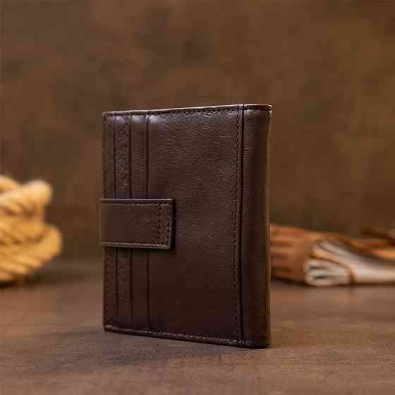 Картхолдер унисекс Vintage 20447 Темно-коричневый Киев