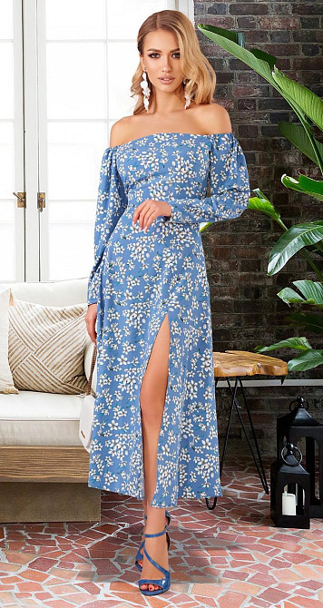 Плаття в довжині міді з розрізом Київ - фото 2