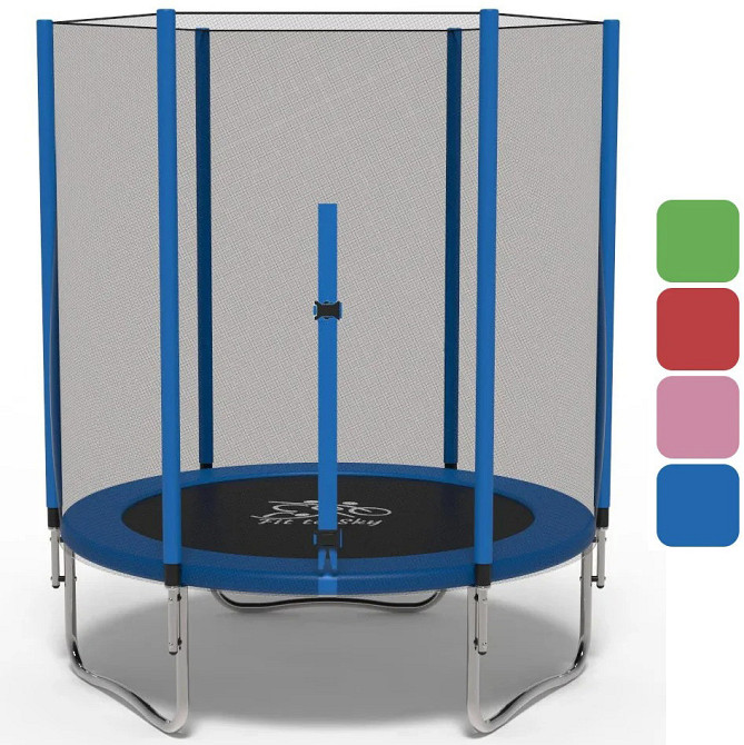 Батут FitToSky 140 см с защитной сеткой уличный домашний для детей Киев - изображение 1