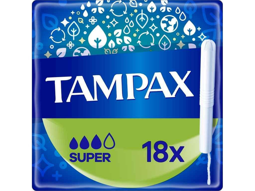 Тампоны 18шт с аппликатором Super ТМ Tampax Киев - изображение 1