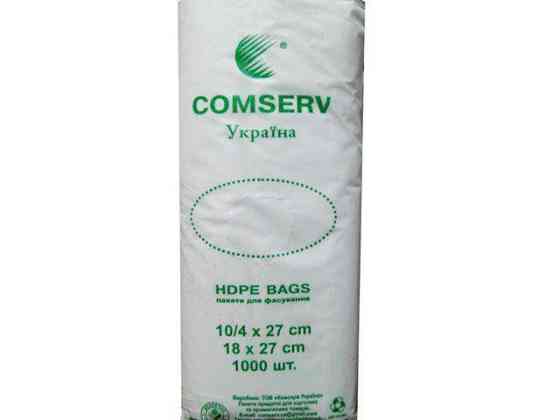 Пакеты фасовочные полиэтиленовые №2 (18х27) (1000шт) Comserv (1 пачка) Харьков