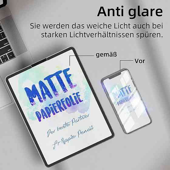 Захисна плівка Protescreen AG420HC Матова паперова прозора 2 шт сумісна з iPad Air 5/4 10.9 та iPad Pro 11 Антиблікова самоклеюча Київ
