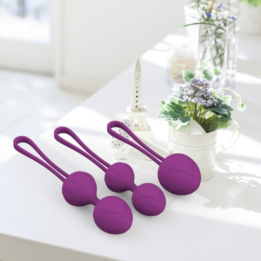 Набор вагинальных шариков Every Night Toys Wendy, 3 шт, лавандовый Sex Aura Киев - изображение 4
