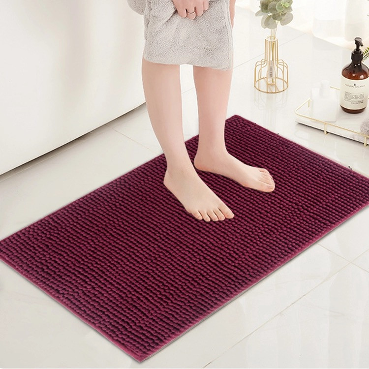 Коврик для ванны и душа мягкий длинный ворс 40*60 Bathlux, нескользящий ковер, Бордовый Каменец-Подольский - изображение 1