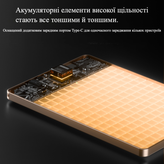 Повербанк 007 10000 mAh 20W з FTF-дисплеєм (MagSafe) - золотий титан Киев