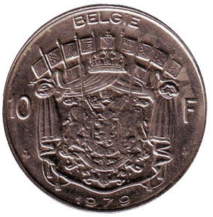 Монета 10 франков. 1979 год, Бельгия. (Belgique) Полтава - изображение 1