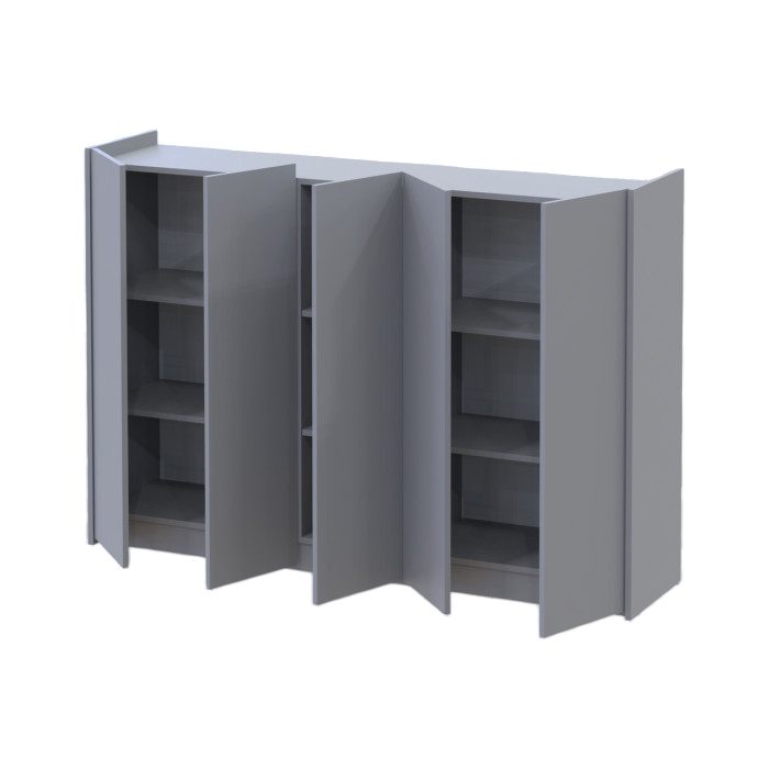 Тумба для обуви Doros Кассель Серый 5 ДСП 159х40х110 (41516227) Львов - изображение 4