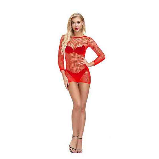 Откровенное мини платье - Красный - S/M/L – Эротическое бельё Винница